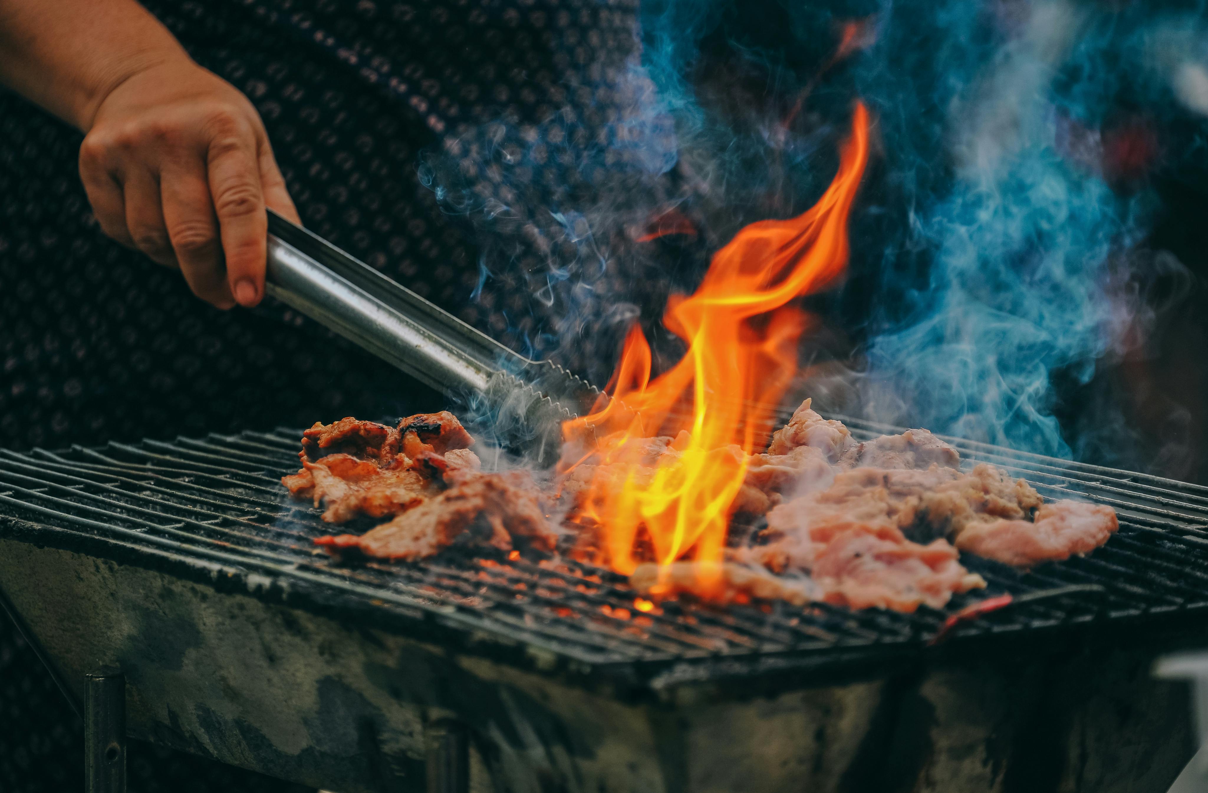Photo of grilling food